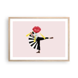 Plakat w ramie jasny dąb - Surrealistyczny pop-art - 70x50 cm