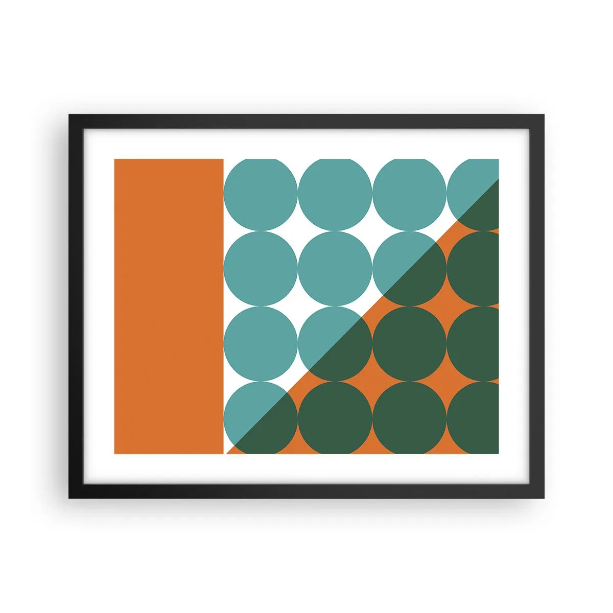 Plakat w czarnej ramie - W górę i na skos - 50x40 cm