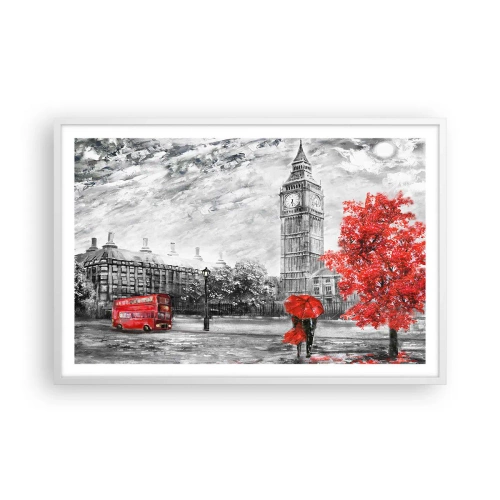 Plakat w białej ramie - Ekscytujący dzień - 91x61 cm