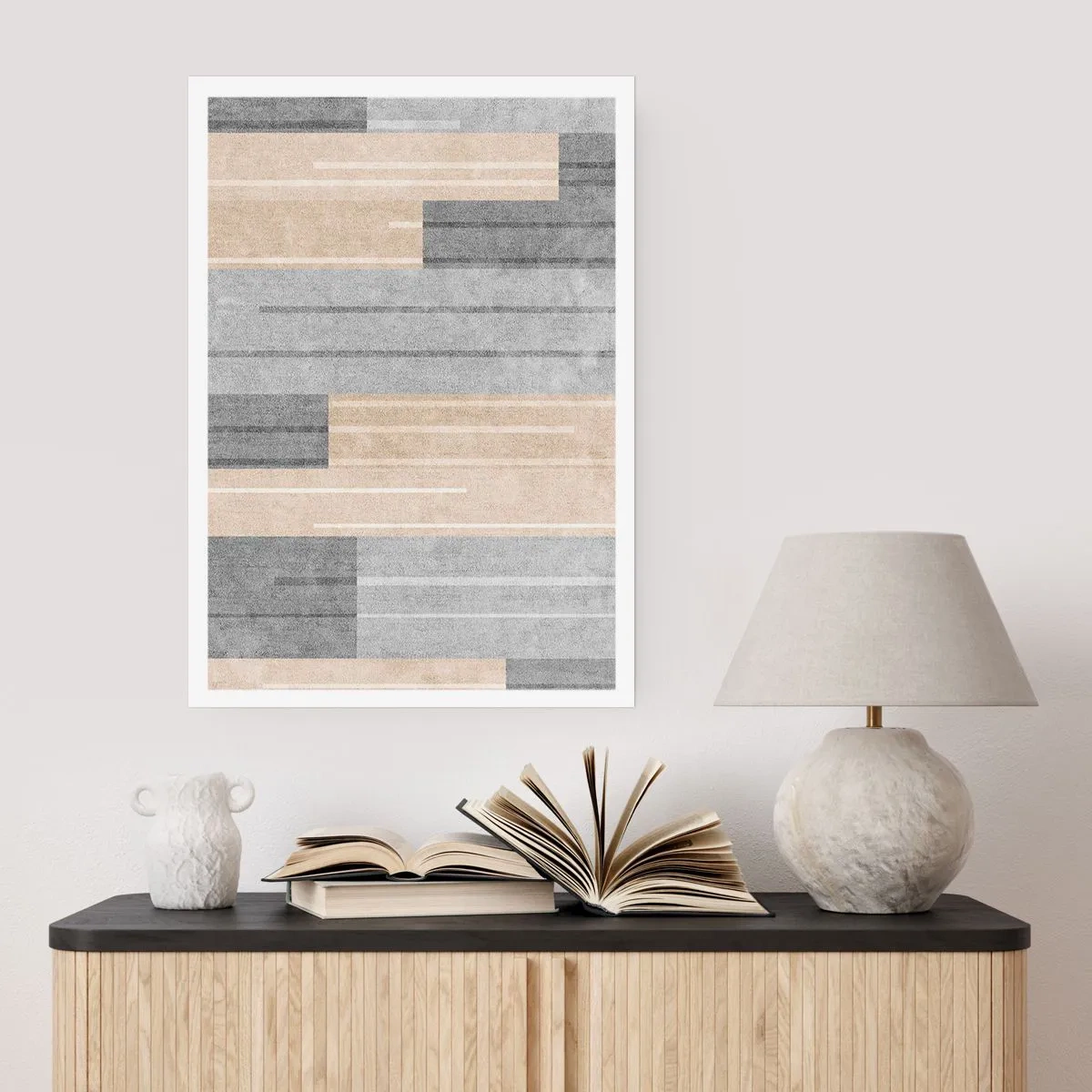 Plakat - Kompozycja: trzymać pion - 61x91 cm