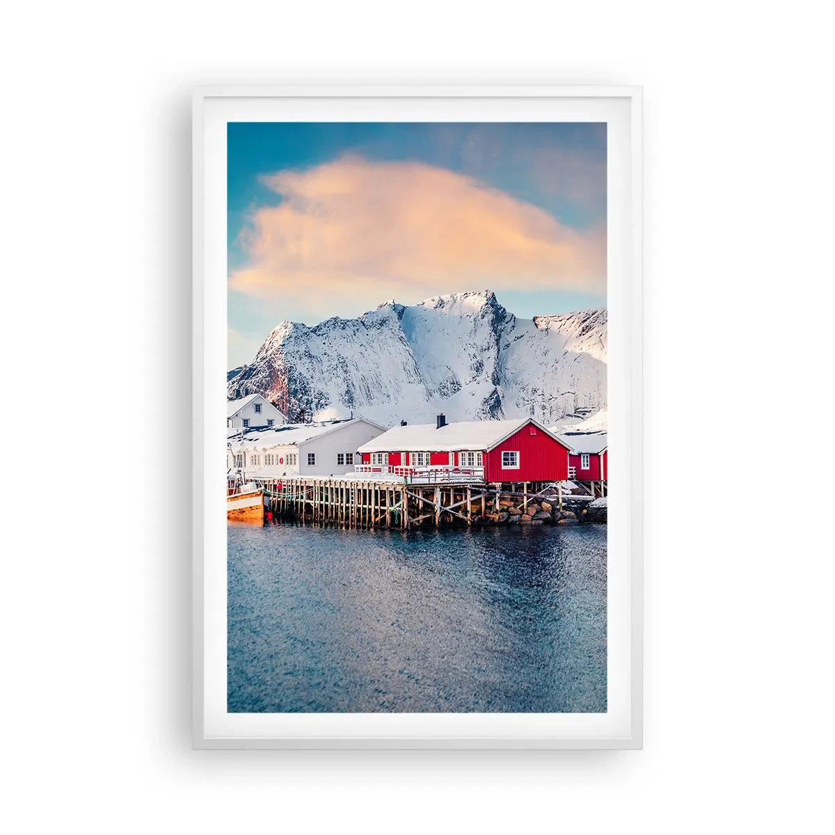 Plakat w białej ramie - Północne ustronie - 61x91 cm