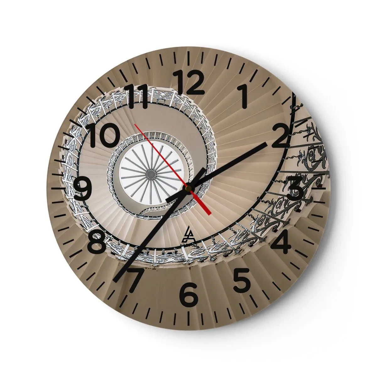 Zegar ścienny - W środku muszli - 40x40 cm