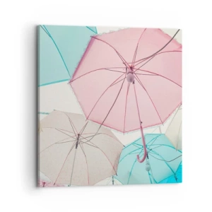 Obraz na płótnie - Czasem słońce, czasem deszcz - 70x70 cm