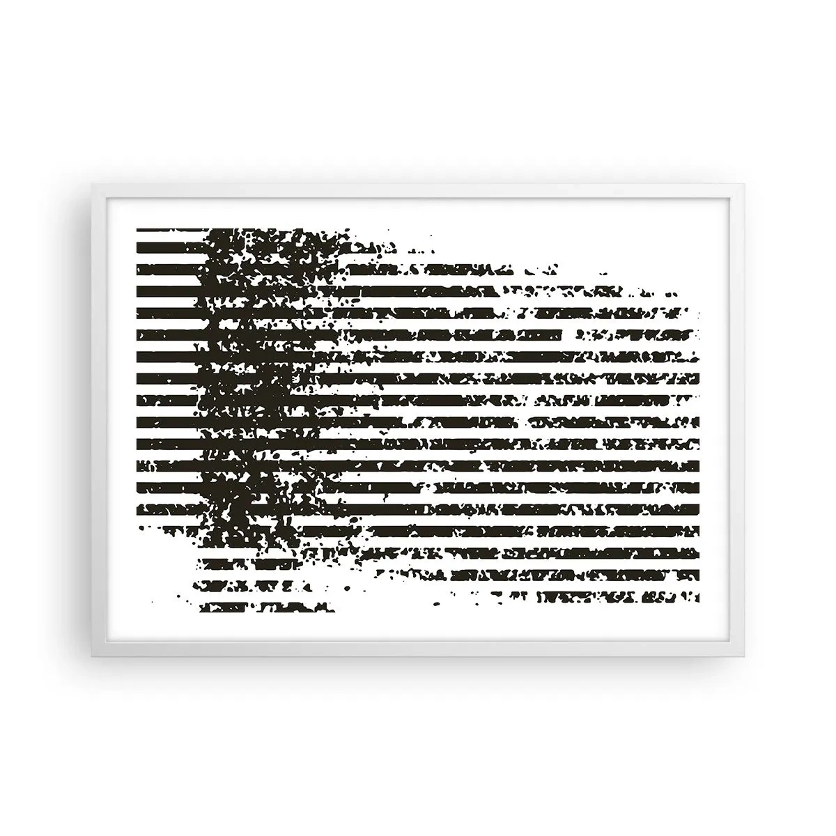 Plakat w białej ramie - Rytm i szum - 70x50 cm