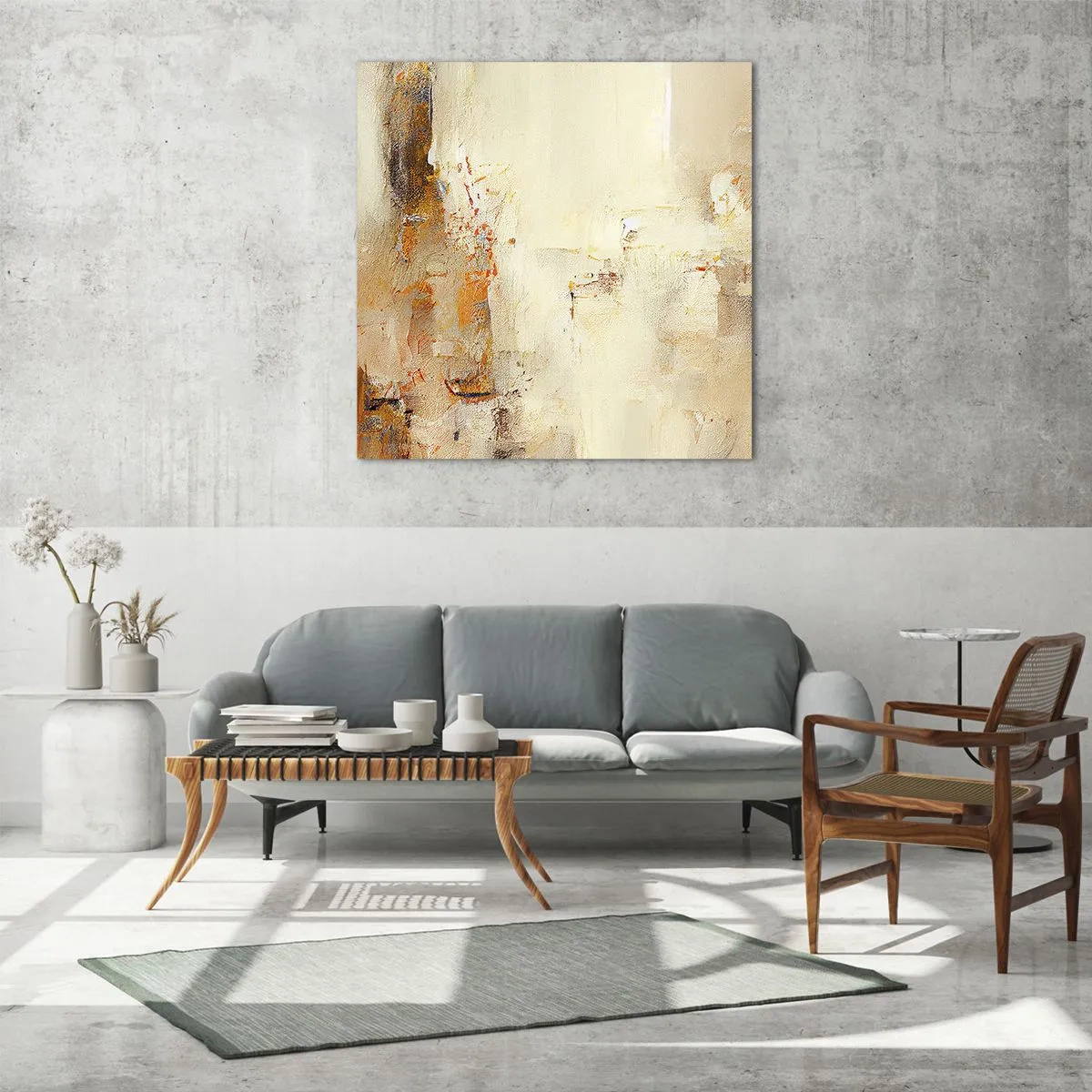 Obraz na szkle - Dusza bursztynu - 70x70 cm