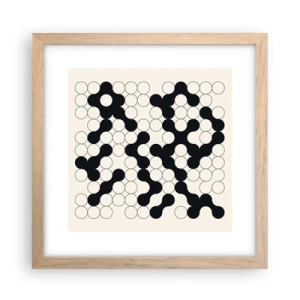 Plakat w ramie jasny dąb - Chińska gra – wariacja - 30x30 cm