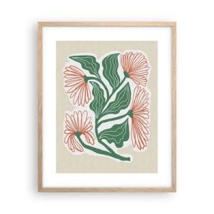 Plakat w ramie jasny dąb - Ludowe i nowoczesne - 40x50 cm