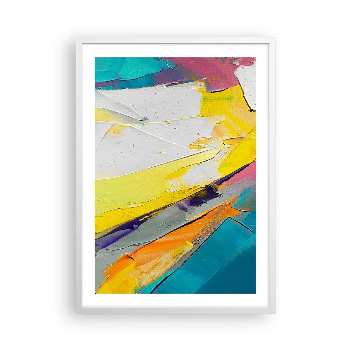 Plakat w białej ramie - Anatomia światła - 50x70 cm