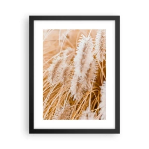 Plakat w czarnej ramie - Złoty szelest traw - 30x40 cm