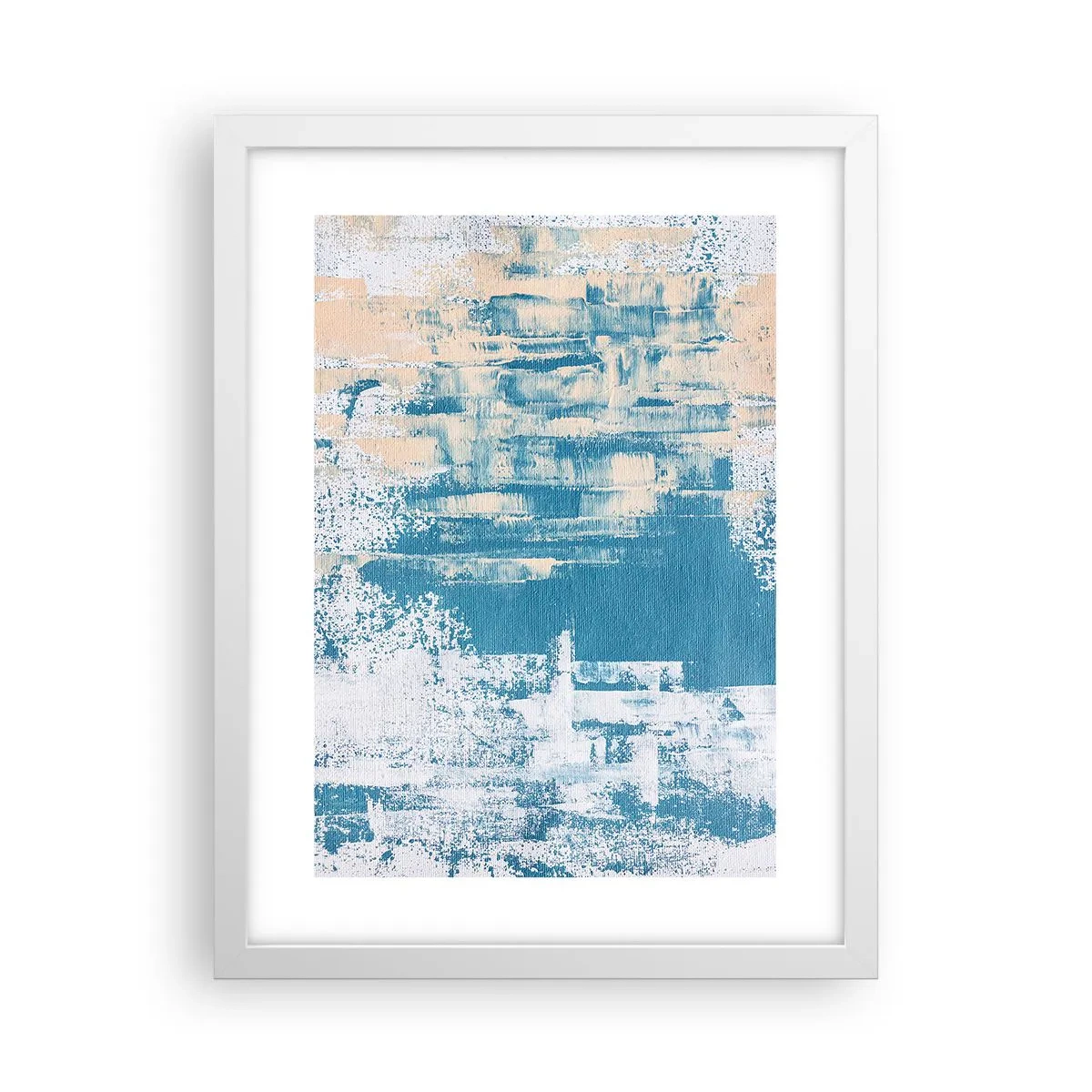 Plakat w białej ramie - Przez lodowy sopel - 30x40 cm