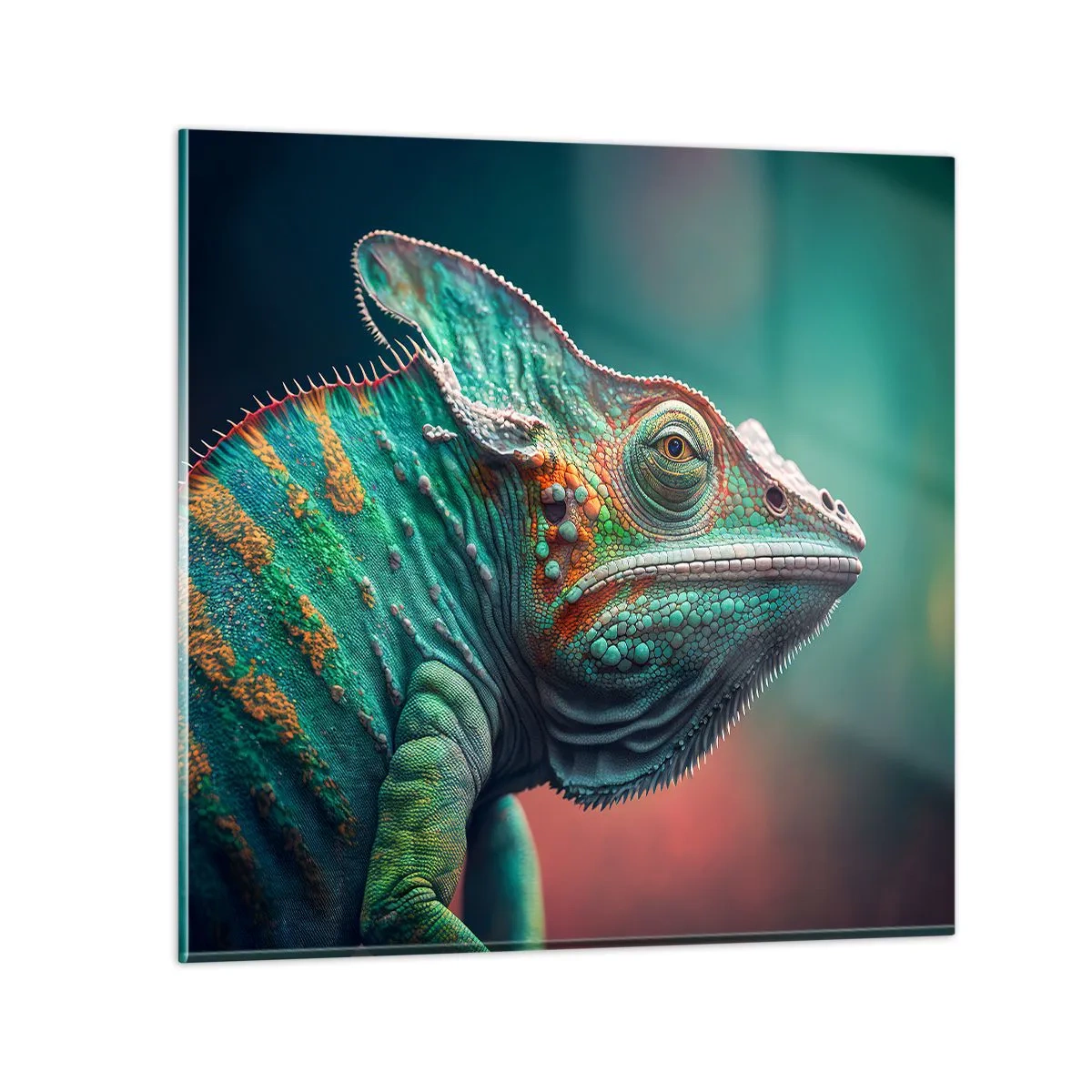 Obraz na szkle - Widzisz mnie? Niedobrze… - 50x50 cm