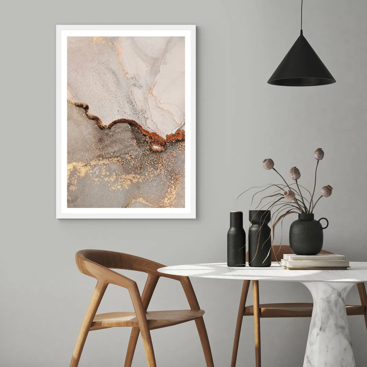 Plakat w białej ramie - Na granicy barw - 50x70 cm