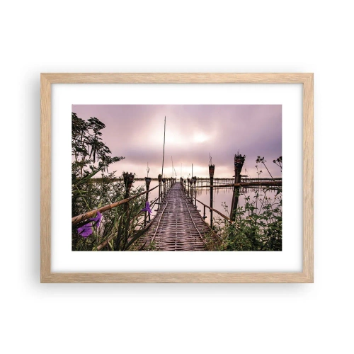 Plakat w ramie jasny dąb - Spokój i cisza Azji - 40x30 cm