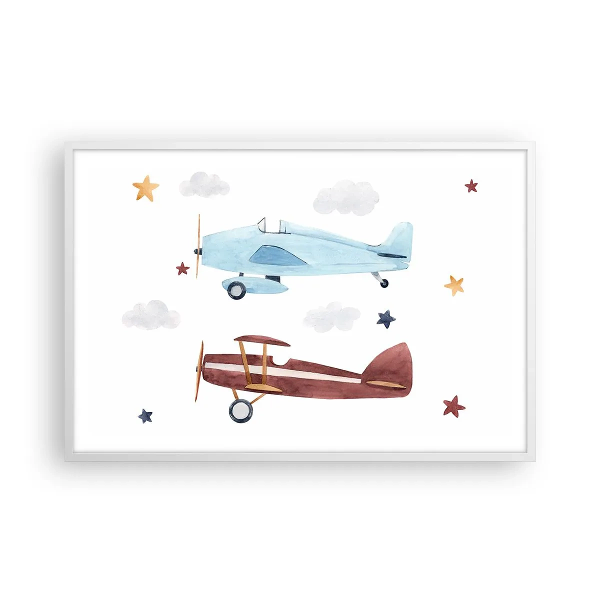 Plakat w białej ramie - Panie pilocie, czekamy! - 91x61 cm