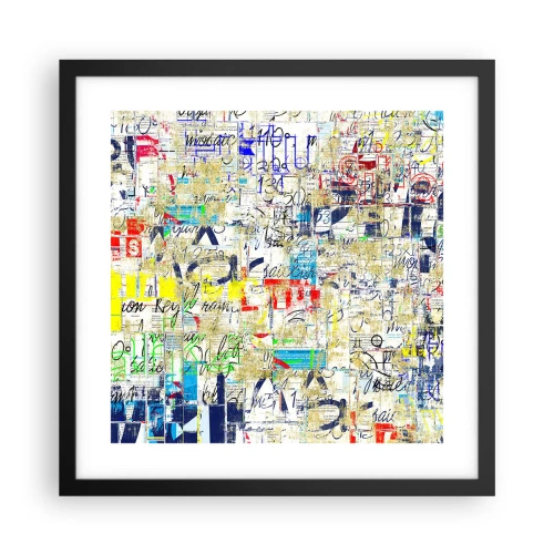 Plakat w czarnej ramie - Po prostu cieszy oczy - 40x40 cm