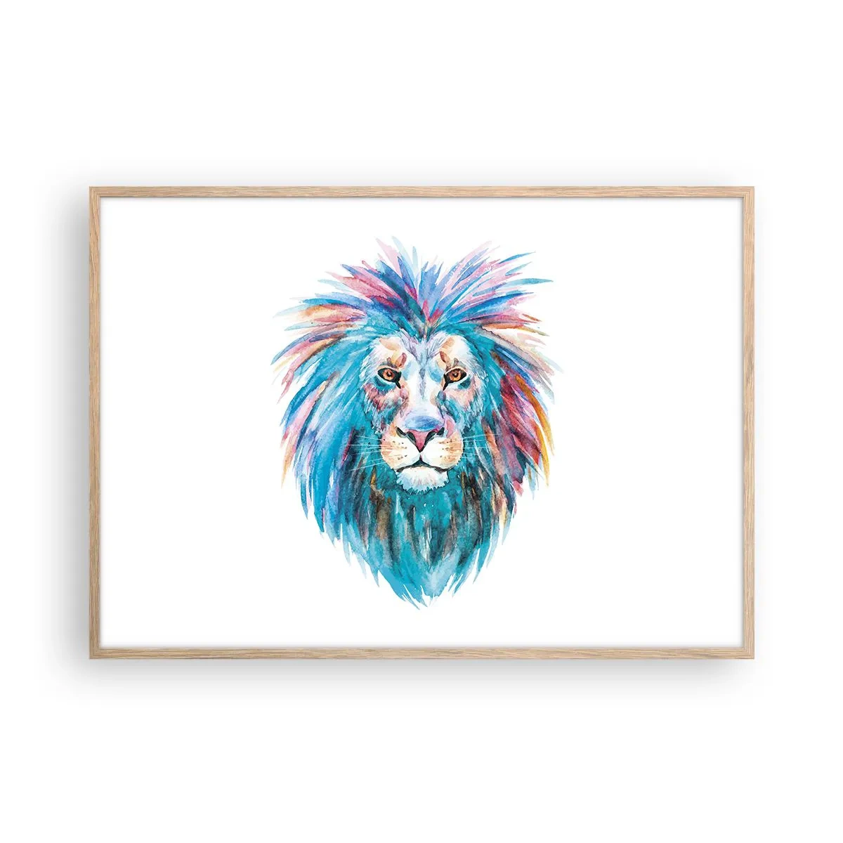 Plakat w ramie jasny dąb - Elektryzująca aura - 100x70 cm