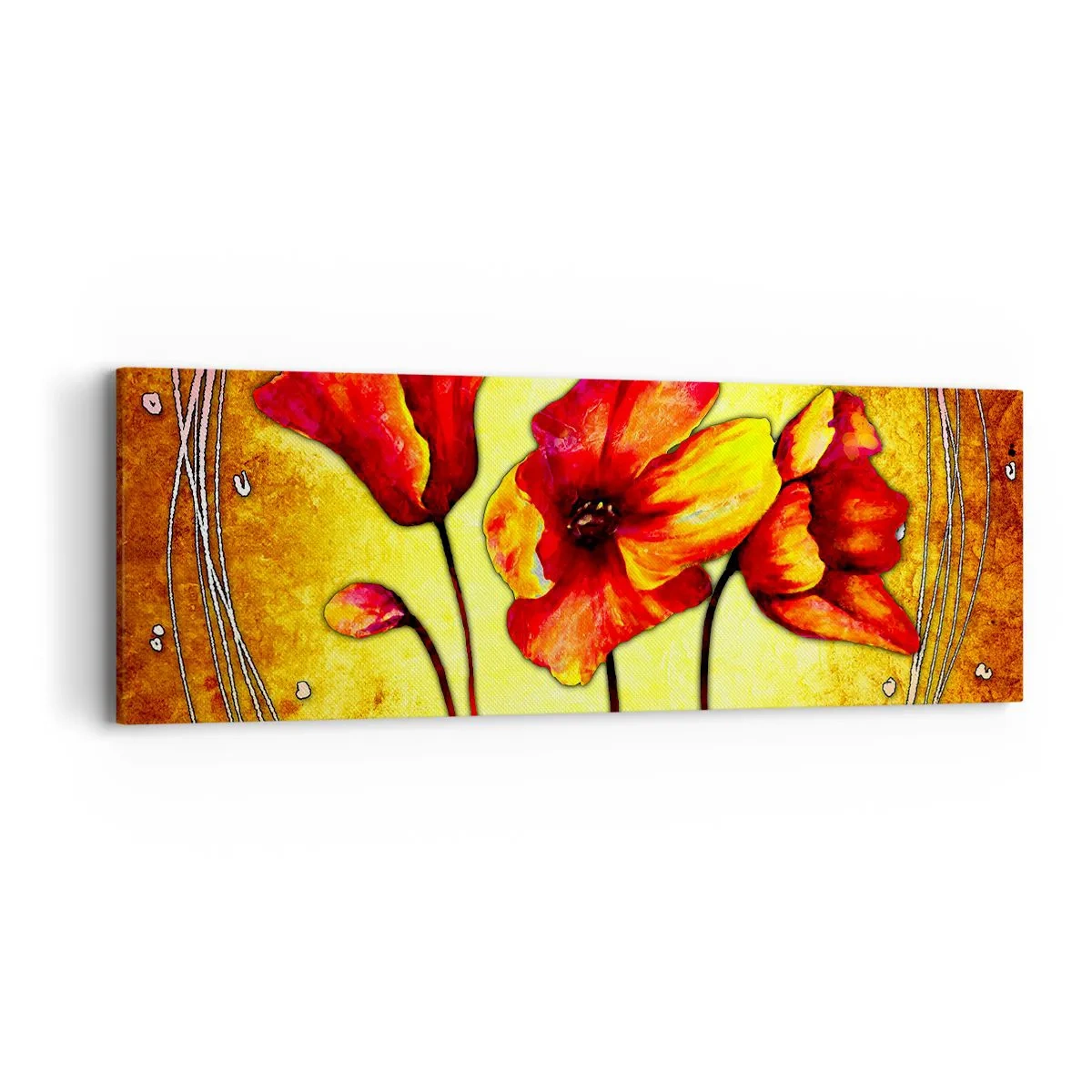 Obraz na płótnie - W secesyjnej dekoracji - 90x30 cm