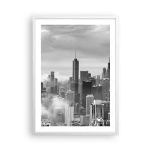 Plakat w białej ramie - Pejzaż amerykański - 50x70 cm