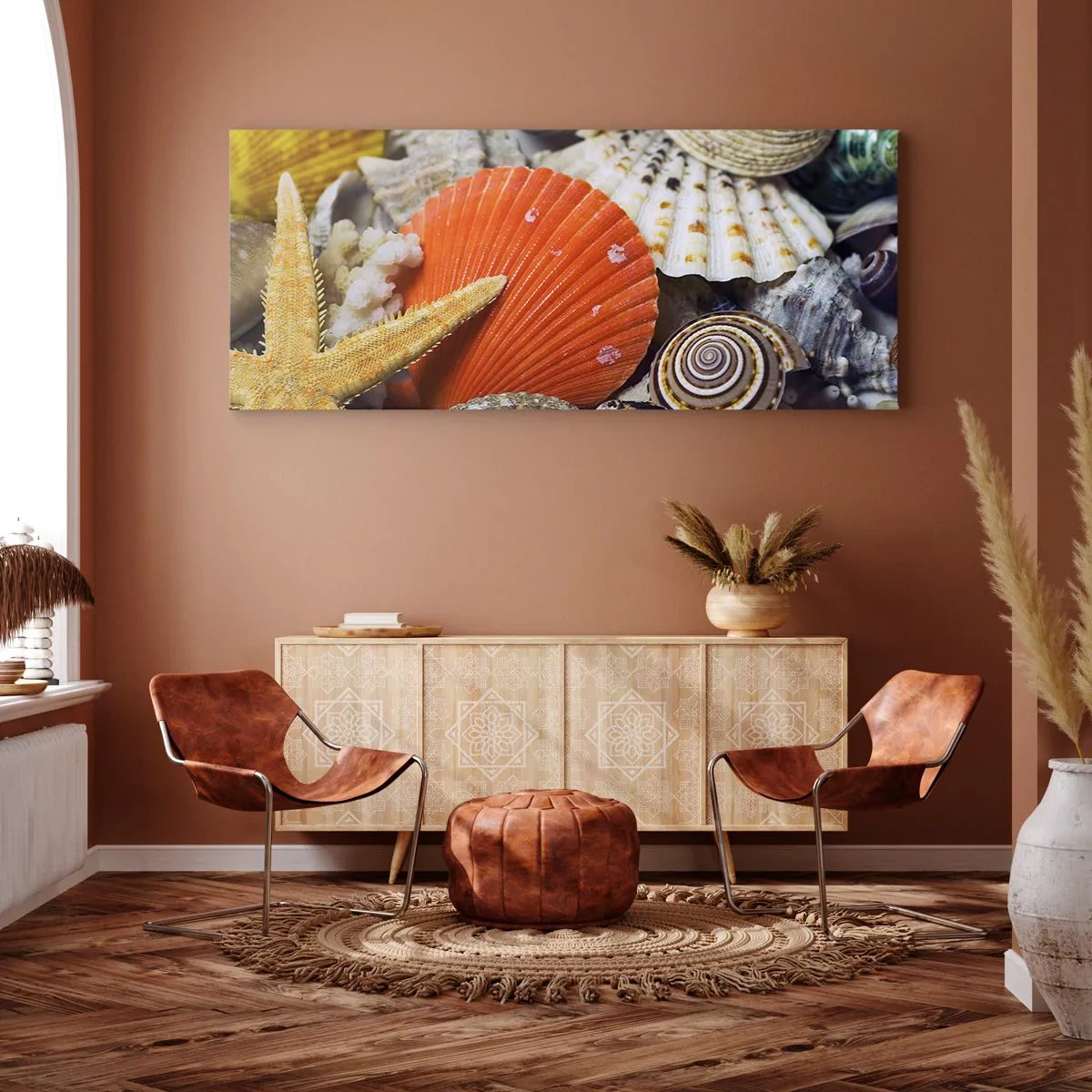 Obraz na płótnie - Skarby oceanu - 100x40 cm