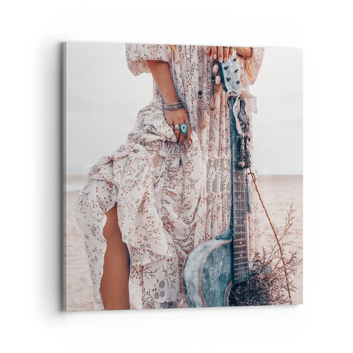 Obraz na płótnie - Dzieci kwiaty w drodze - 70x70 cm