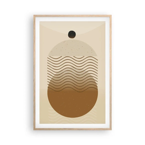 Plakat w ramie jasny dąb - O pochodzeniu figur geometrycznych - 61x91 cm