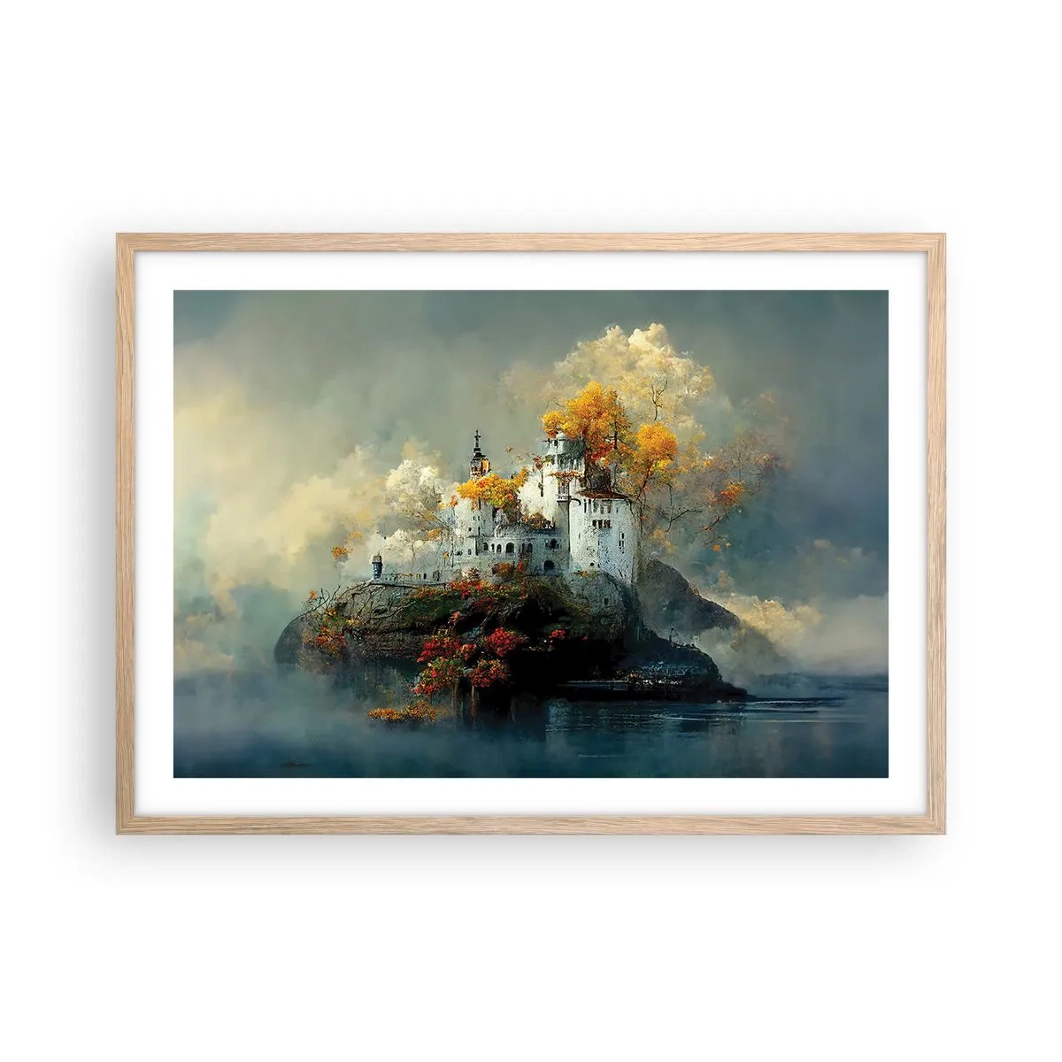 Plakat w ramie jasny dąb - Początek romantycznej opowieści - 70x50 cm