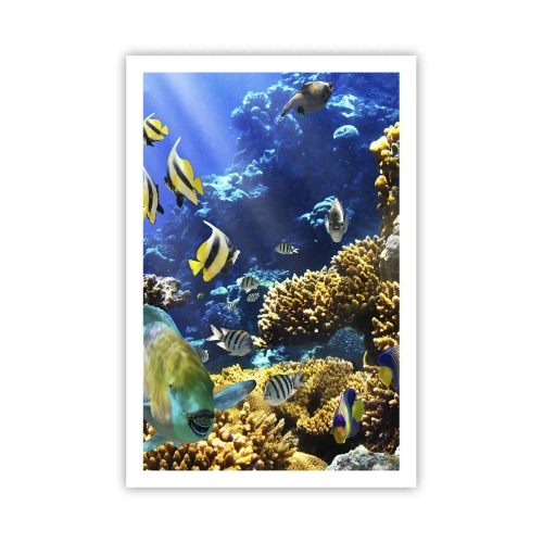 Plakat - Duży ruch na wakacyjnym szlaku - 61x91 cm