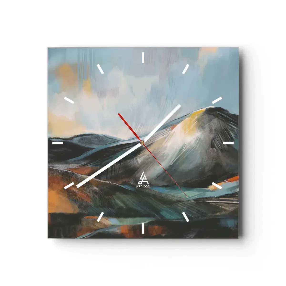 Zegar ścienny - Surowe i piękne - 40x40 cm