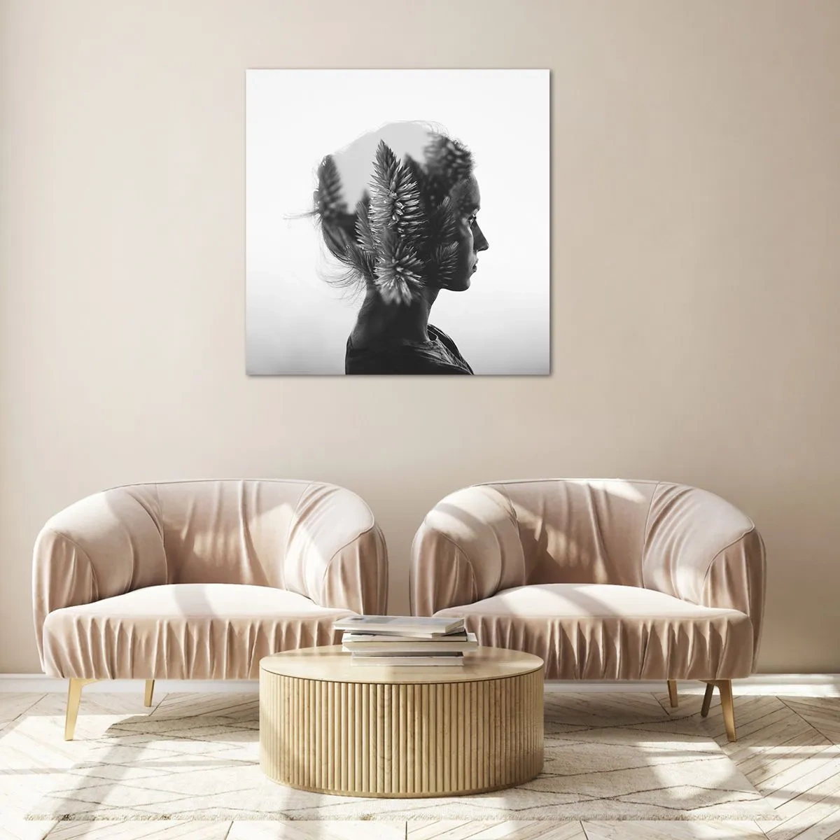 Obraz na szkle - Pani sosnowego lasu - 40x40 cm