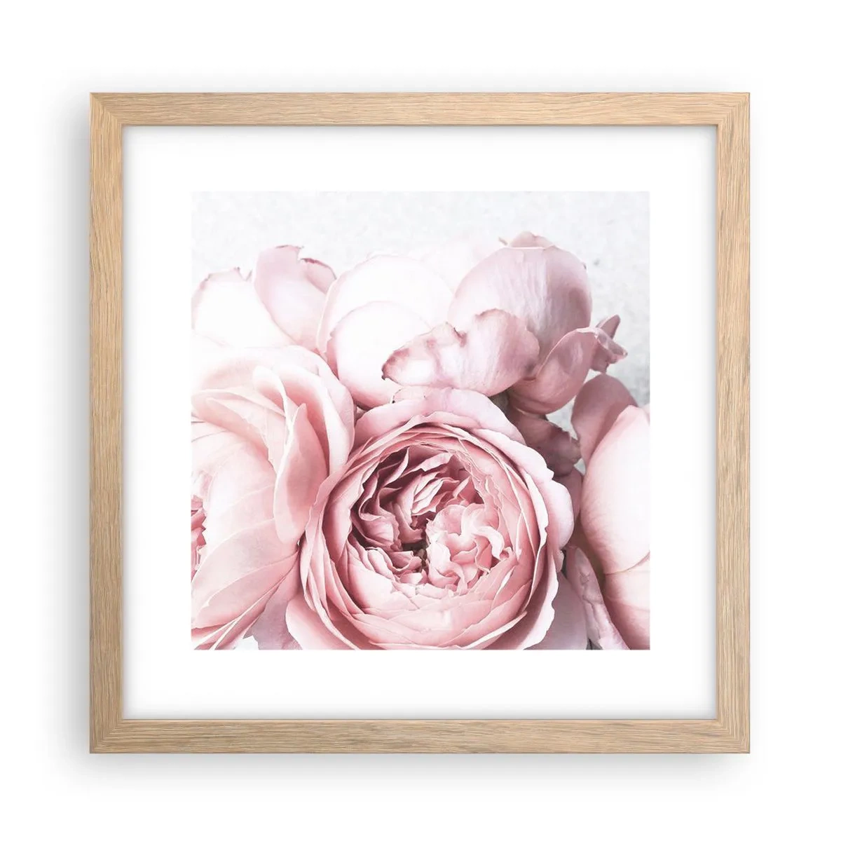 Plakat w ramie jasny dąb - Dla romantyków - 30x30 cm