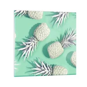 Obraz na szkle - świetnie komponują się z miętą - 70x70 cm