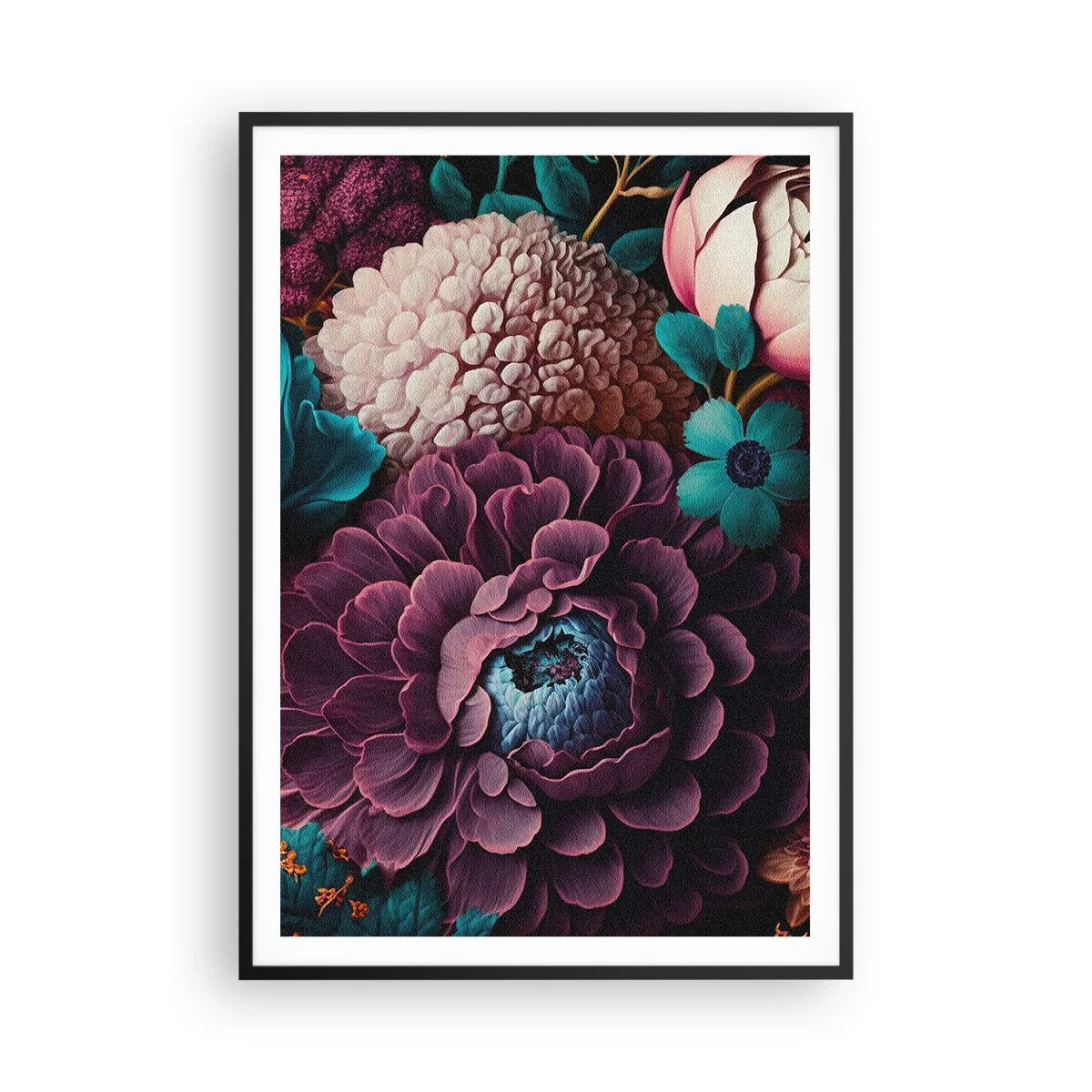 Plakat w czarnej ramie - Natura na bogato - 70x100 cm