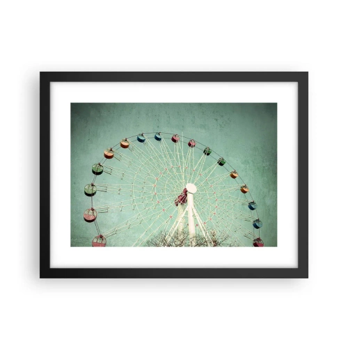 Plakat w czarnej ramie - Zapraszamy do zabawy - 40x30 cm