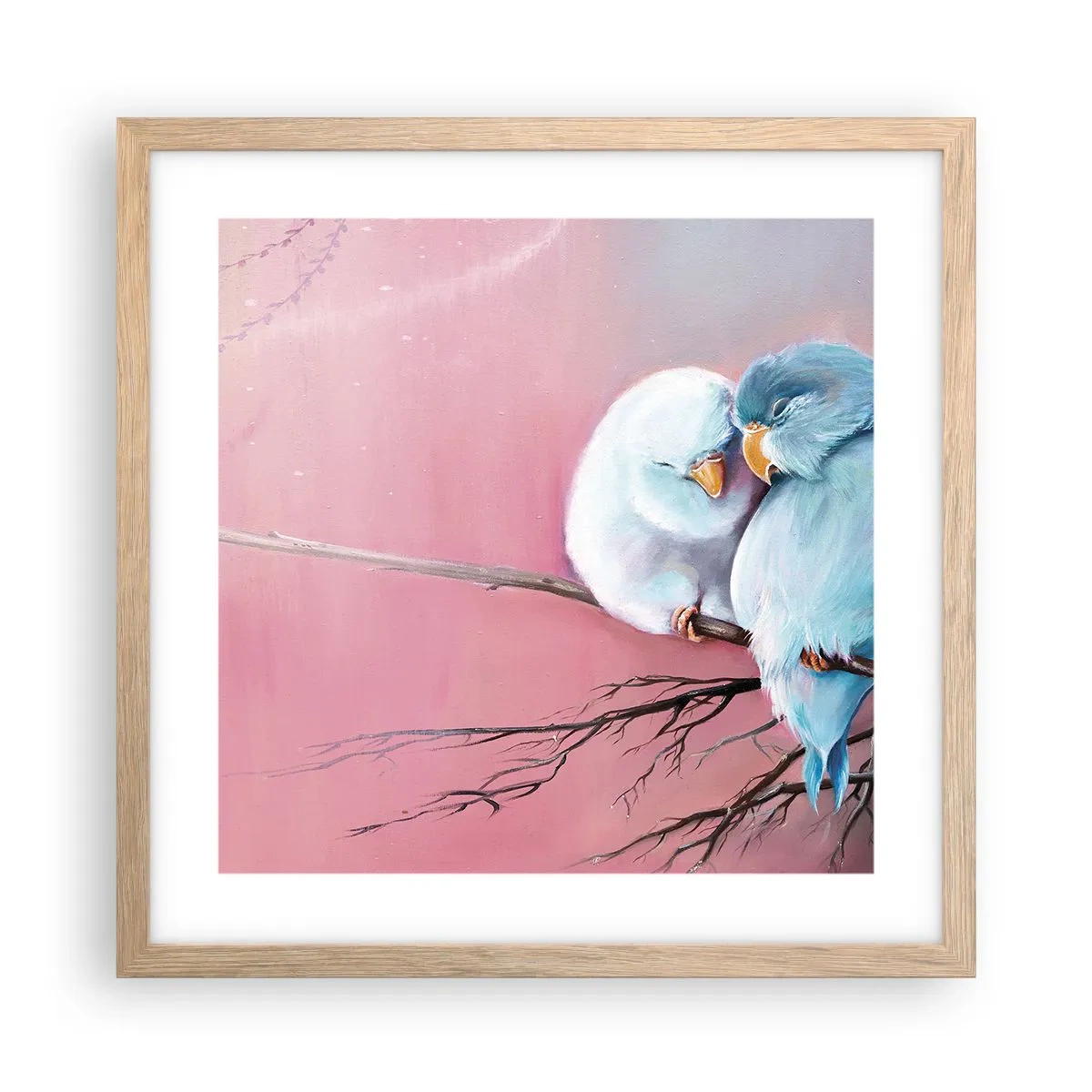 Plakat w ramie jasny dąb - Cóż tu dodać?… - 40x40 cm