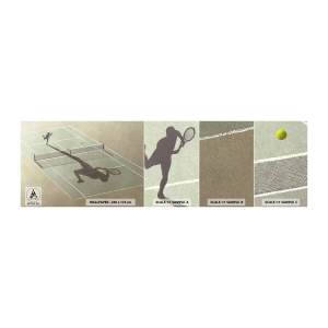 Fototapeta Próbka Standard Eco - Pokonać siebie - Tenis, Korty, Sport - 100x30 cm