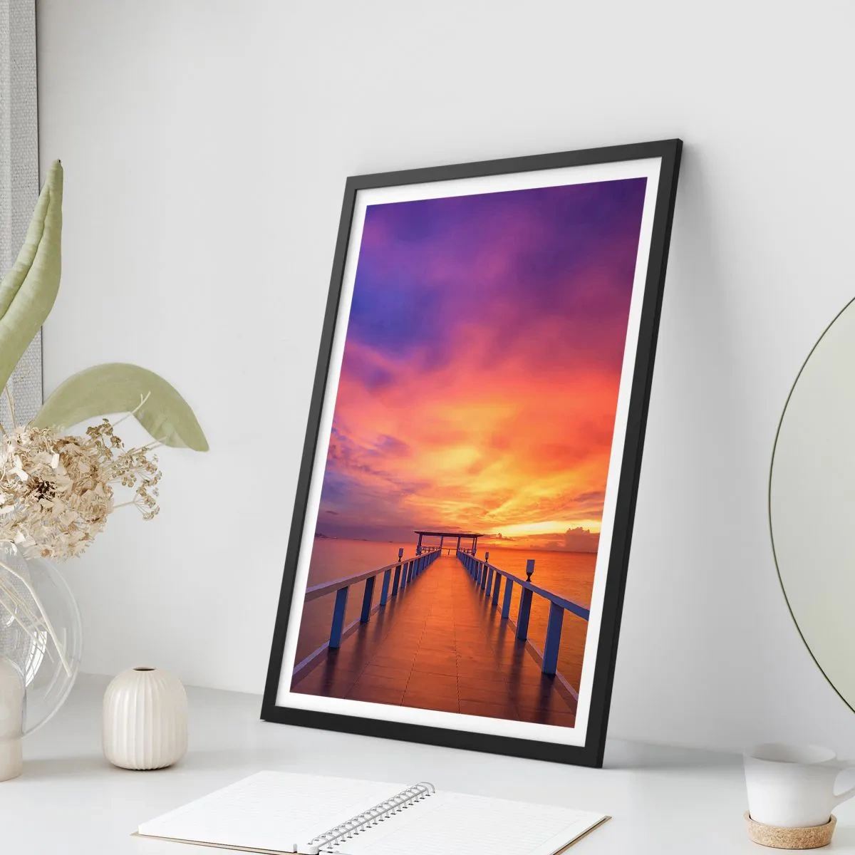 Plakat w czarnej ramie - Bez końca - 70x100 cm