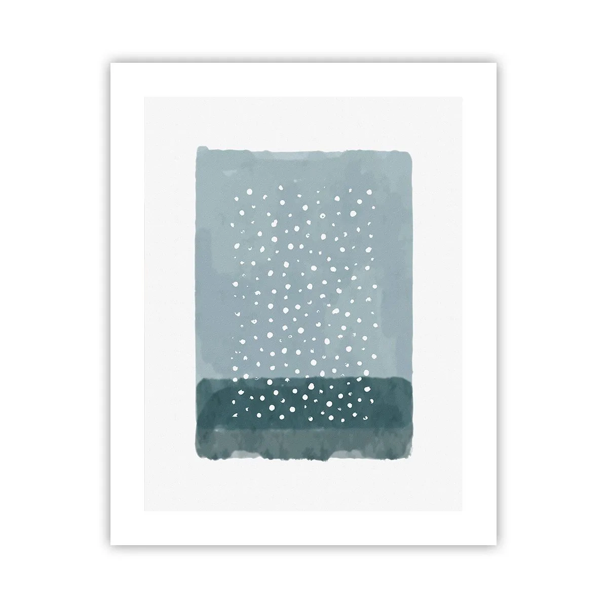 Plakat - Wyrosłe na błękicie - 40x50 cm