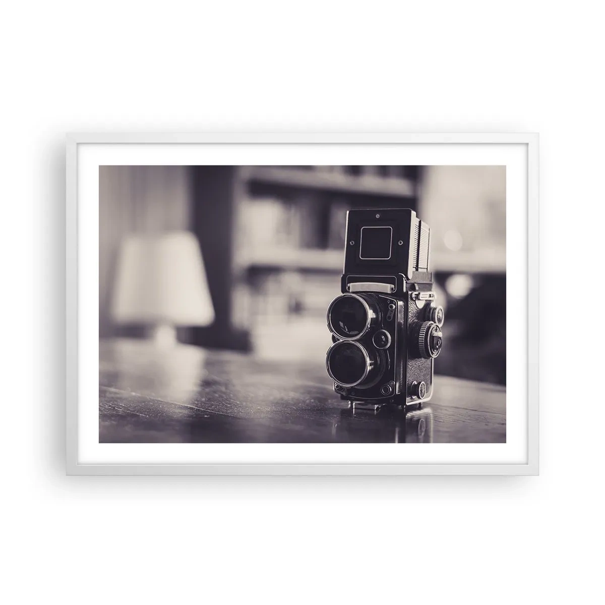 Plakat w białej ramie - Magia starej fotografii - 70x50 cm