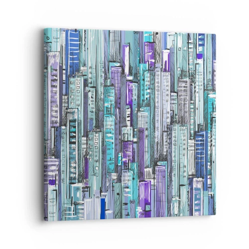 Obraz na płótnie - Pobłękitniałe od nieba - 30x30 cm