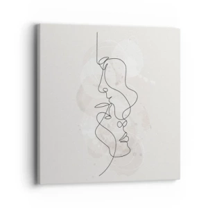 Obraz na płótnie - Splątani w uścisku - 40x40 cm