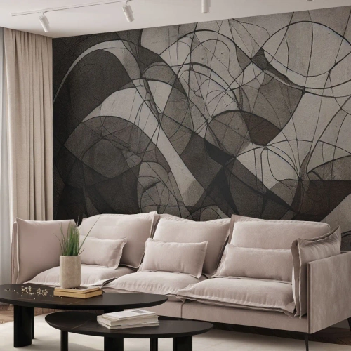 Fototapeta Premium Canvas - Cyrkulacja barw ziemi - Sztuka, Współczesny, Kredka - 500x350 cm