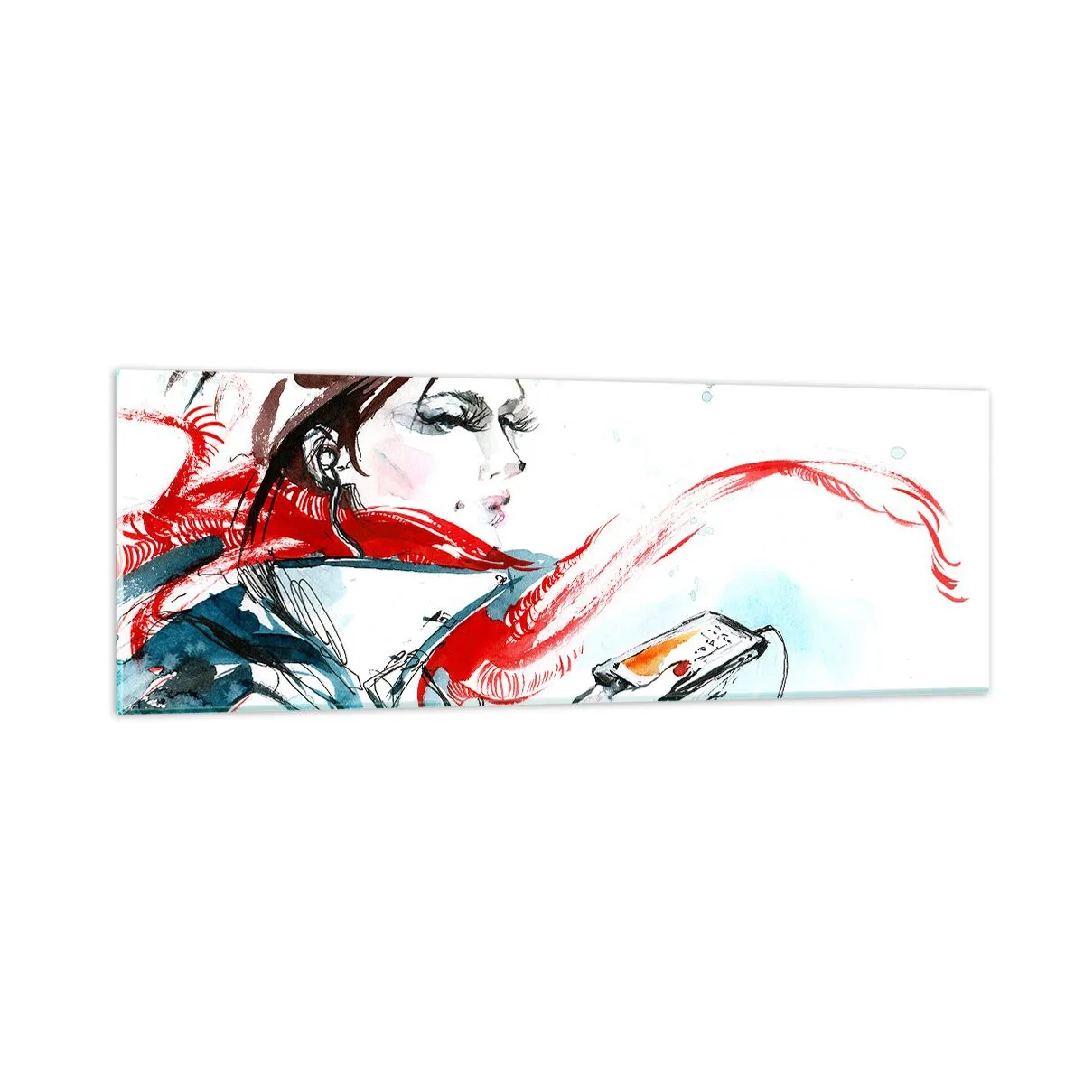 Obraz na szkle - Coś we mnie gra - 90x30 cm