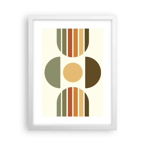 Plakat w białej ramie - W kolorach ziemi - 30x40 cm