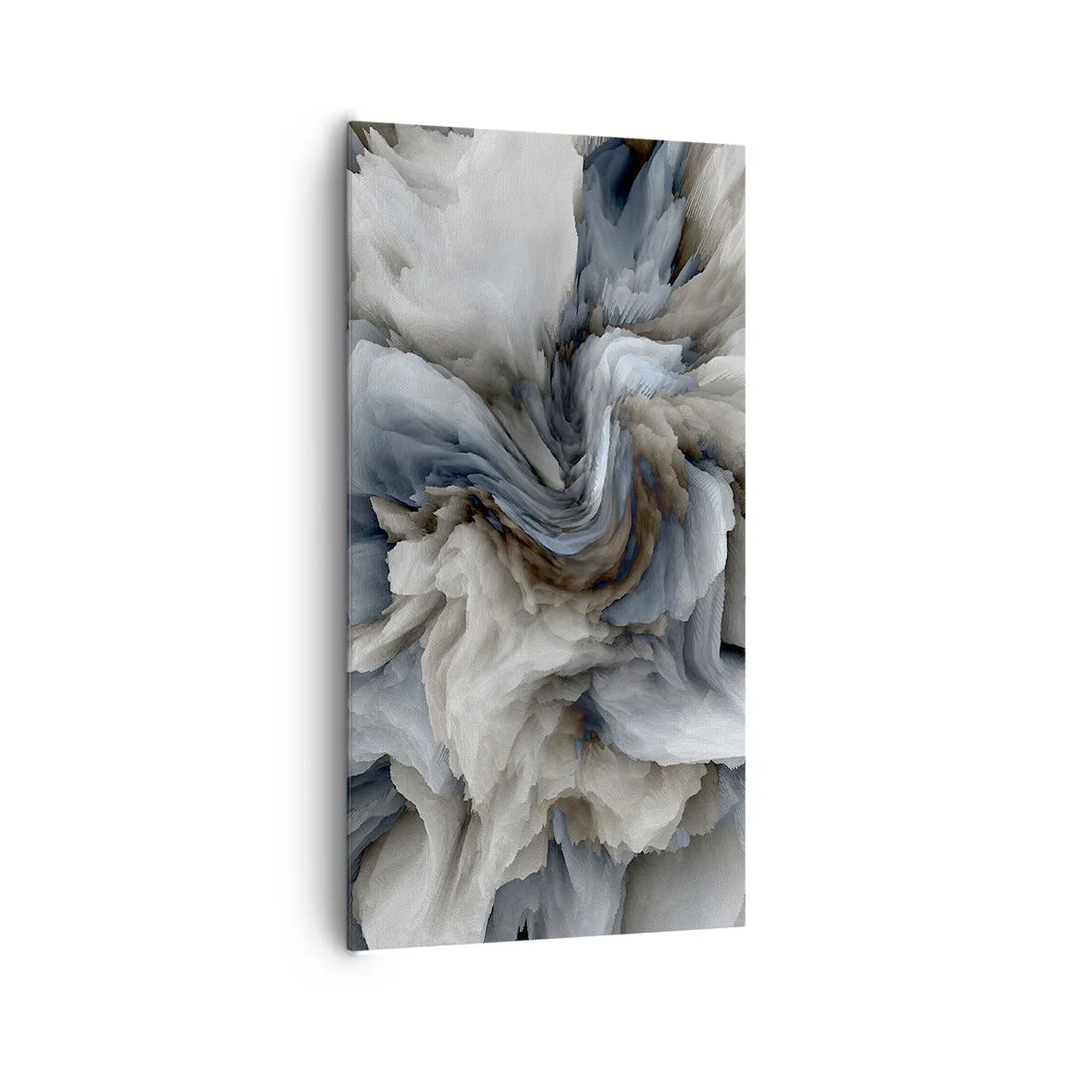 Obraz na płótnie - Kamień i kwiat - 65x120 cm