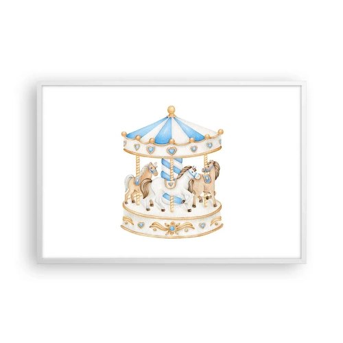 Plakat w białej ramie - Słodkie dzieciństwo - 91x61 cm