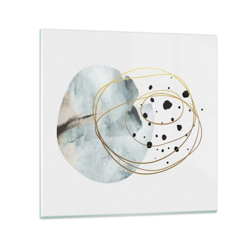 Obraz na szkle - W objęciach przestrzeni - 30x30 cm