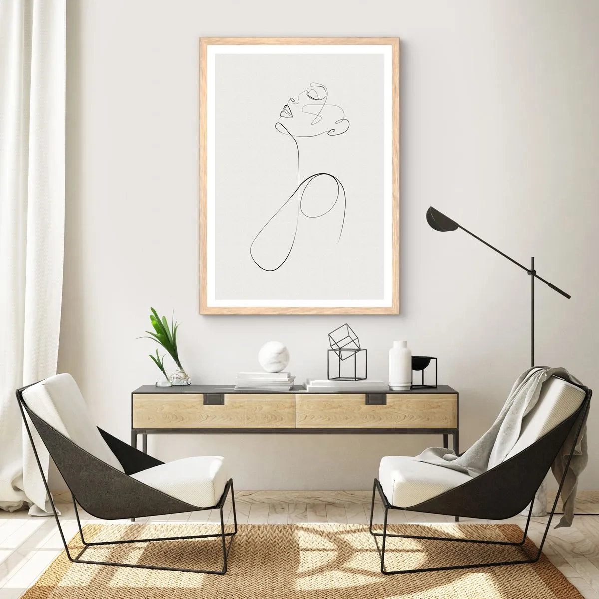 Plakat w ramie jasny dąb - Zapętlona w marzeniach - 50x70 cm