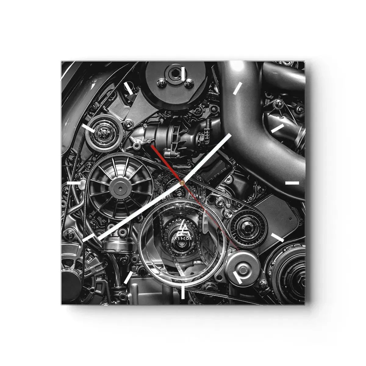 Zegar ścienny - Poezja mechaniki - 40x40 cm