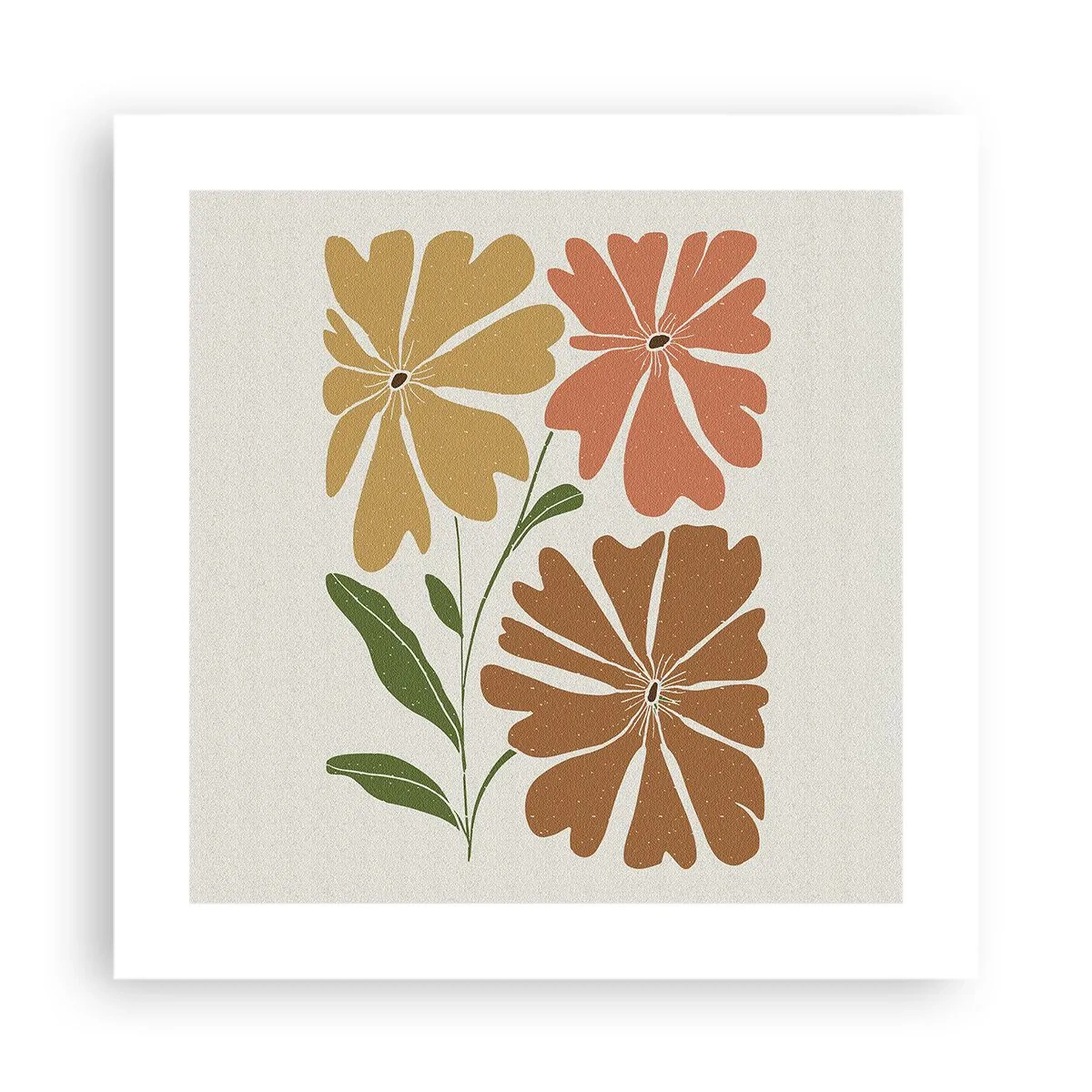 Plakat - Natura i geometria - 40x40 cm