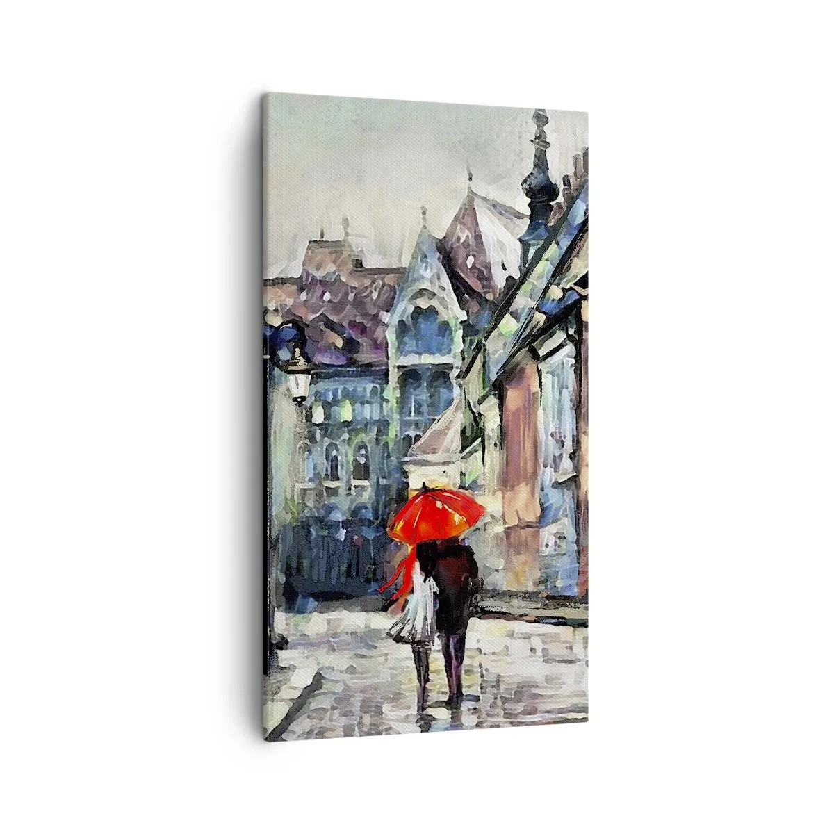 Obraz na płótnie - Deszcz dla dwojga - 45x80 cm